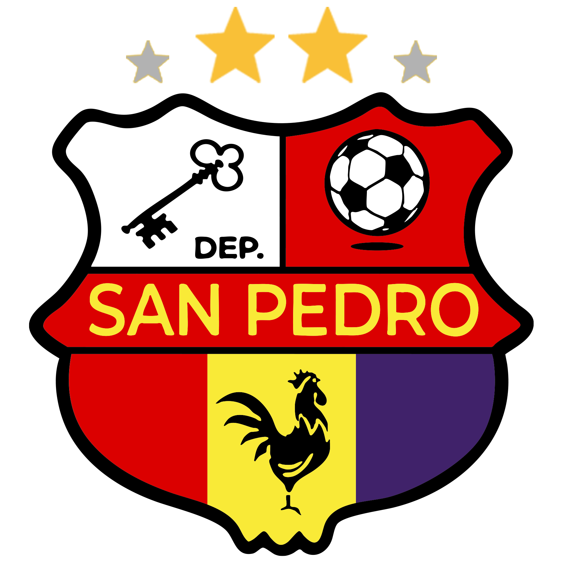 Escudo oficial Deportivo San Pedro FC - Primera División